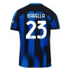 Camisolas Inter Milan Barella 23 1º Equipamento Principal 2023-24 Manga Curta